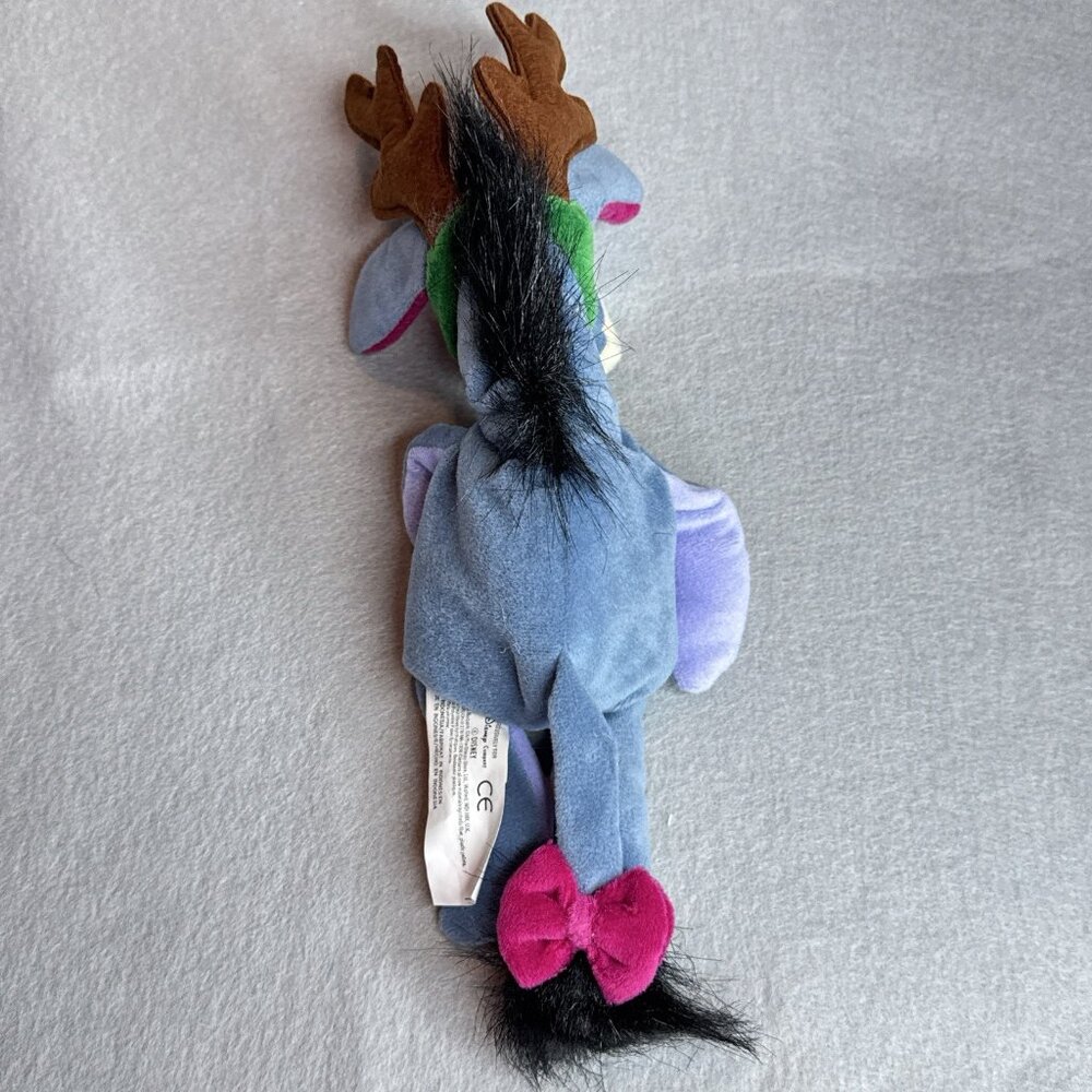 Reindeer Eeyore Winnie The Pooh The Disney Store Bean Bag 9" Plush Stuffed Toy - Picture 3 of 4